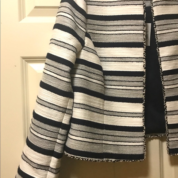 The Limited Striped Navy Jacket 10P - Picture 7 of 8
